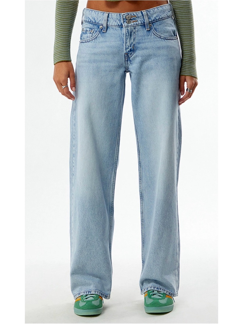 Light Blue Wide Leg Women's Jeans